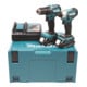 Makita Set utensili a batteria LXT con trapano compatto e avvitatore a impulsi 18V DLX2220AJ-1