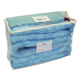 Set d'urgence huile, sac contenu bleu, absorption 50L, feutre absorbant PP haute qualité