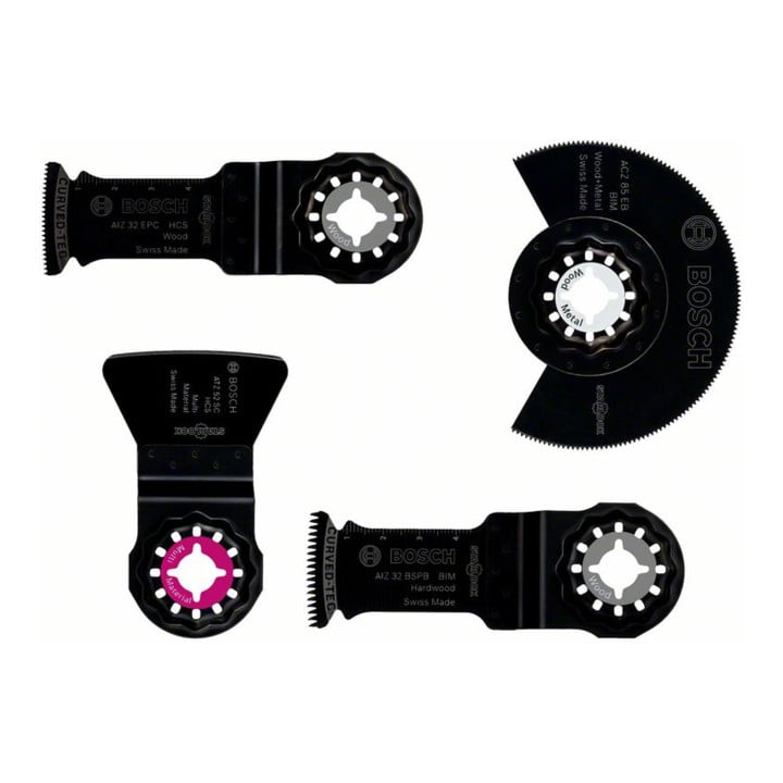 Set « Le menuisier » Starlock de 4 pièces ACZ 85 EB (1x); AIZ 32 BSPB (1x); AIZ 32 EPC (1x); ATZ 52 SC (1x)