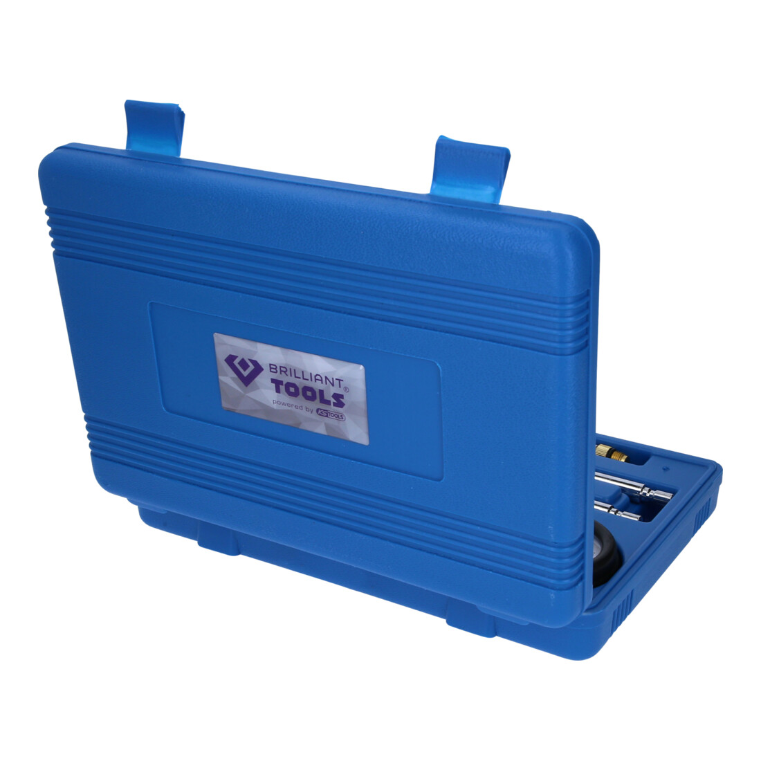Set per tester di compressione Brilliant Tools per motori a benzina, 8 pz
