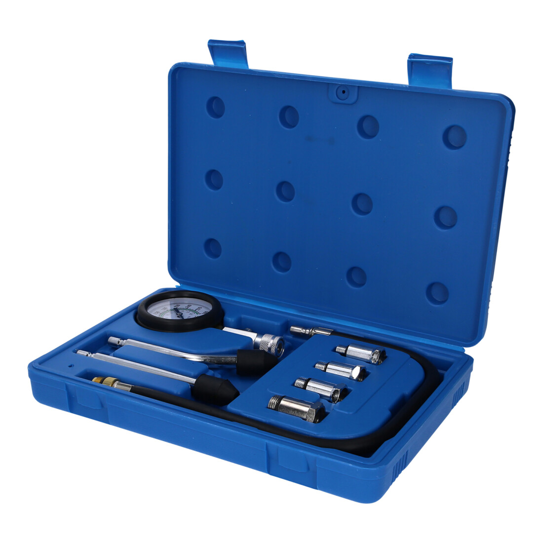 Set per tester di compressione Brilliant Tools per motori a benzina, 8 pz