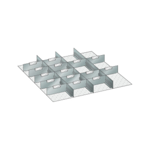 Lista Set Schlitzwände und Trennbleche 36x36E (BxTxFH) 612x612x200mm