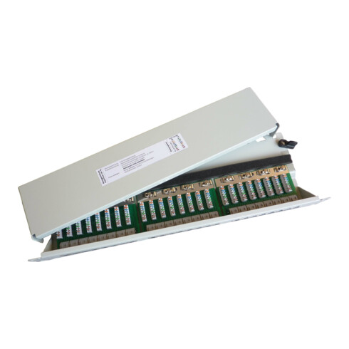 Setec Patchpanel Kat.6A 24xRJ45 RAL9004 TN-PP24 CAT6A sw
