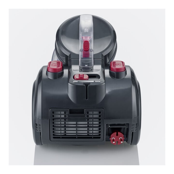SEVERIN Aspirateur traîneau Cyclone Single CY 7089 avec suceur pour sols durs noir/rouge