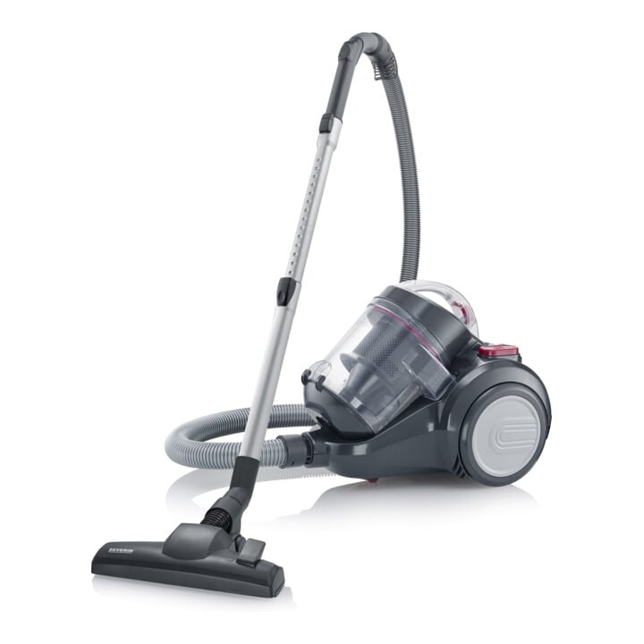 SEVERIN Bodenstaubsauger Cyclone Single CY 7089 mit Hartbodendüse schwarz/rot