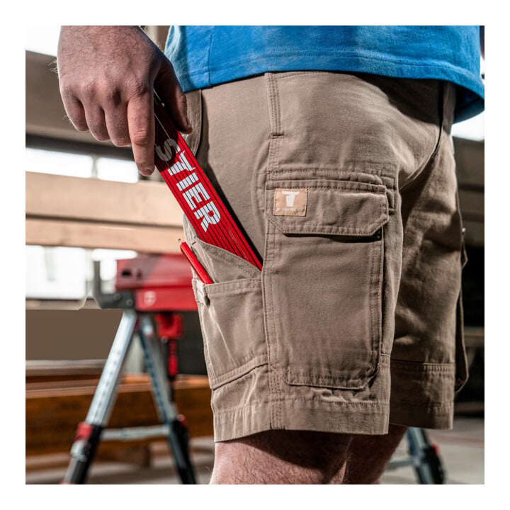 Short cargo Steel STIER bci coton W38/XXL kaki
