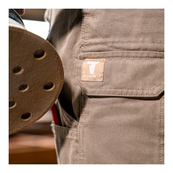 Short cargo Steel STIER bci coton W38/XXL kaki