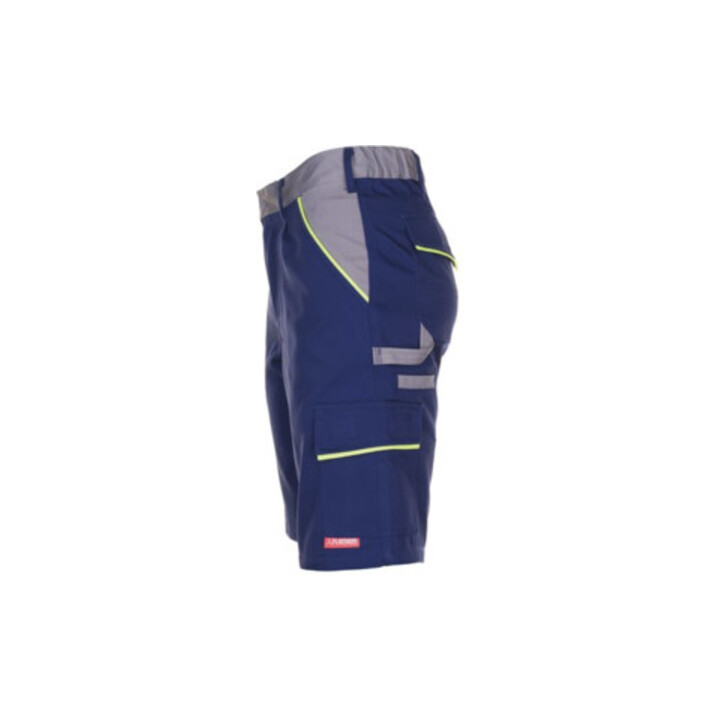Short Planam Visline bleu marine/jaune/zinc