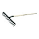 SHW Rateau de chantier/jardin 12 dents, avec manche 150 cm-1