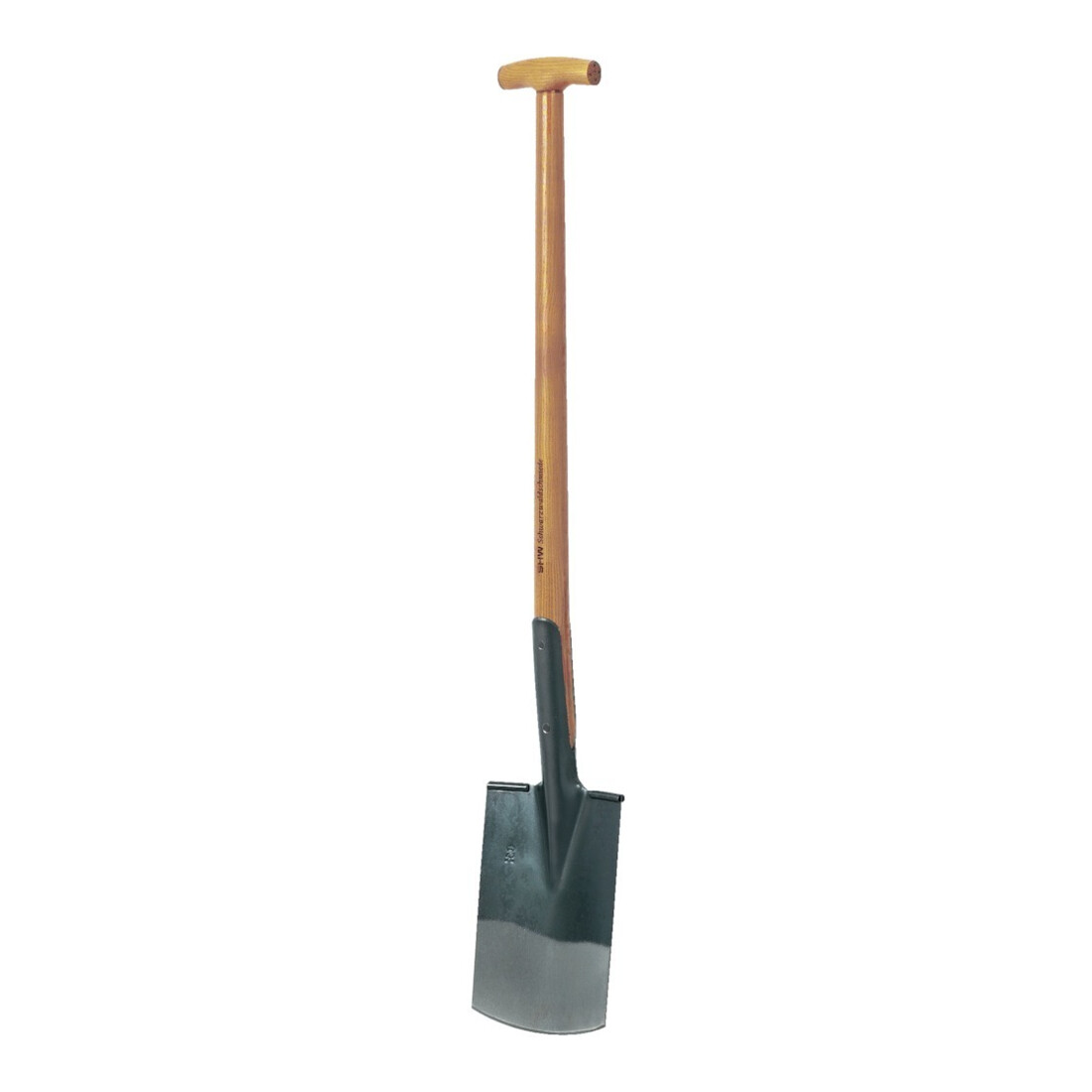 SHW Rex bêche de jardinier avec marchepied et manche en T en frêne