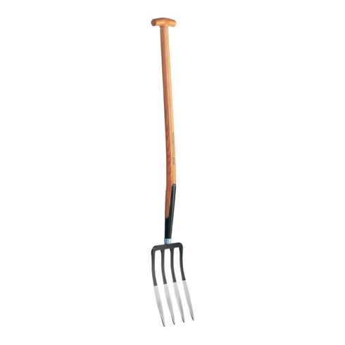 SHW Rex Fourche-bêche grande avec manche en T en frêne