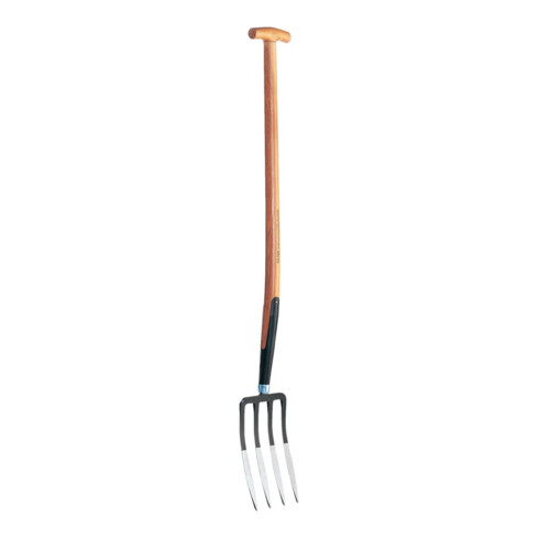 SHW Rex Fourche-bêche petite avec manche en frêne en T