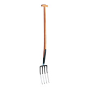SHW Rex Fourche-bêche petite avec manche en frêne en T
