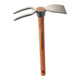 SHW Rex Fourchette à large dent 2 dents, avec manche 40 cm-1