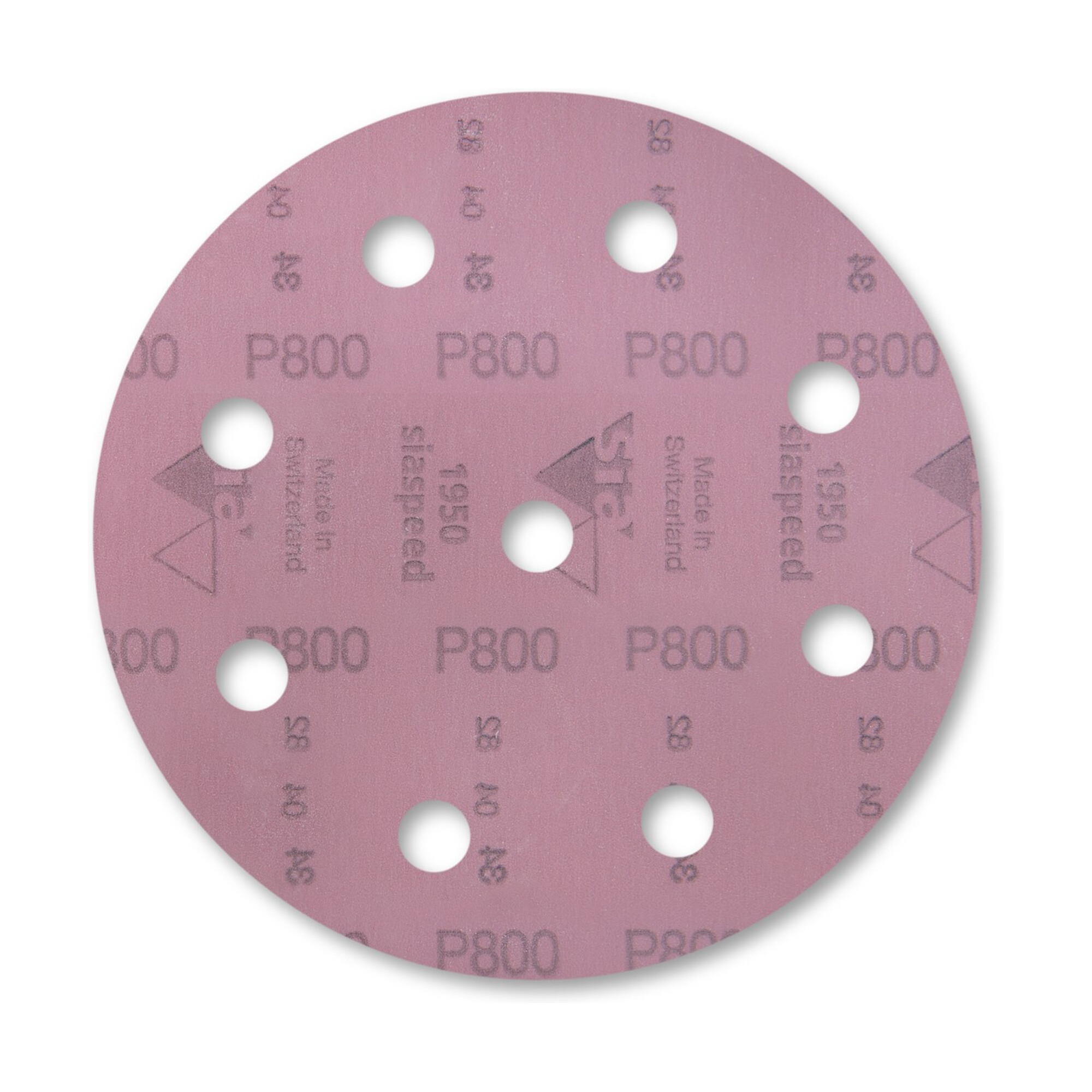 Sia Scheibe mit Loch, 1950 siaspeed Feinstkorn, 125, 9-Loch Korn 1000 ; sia ABRASIVES