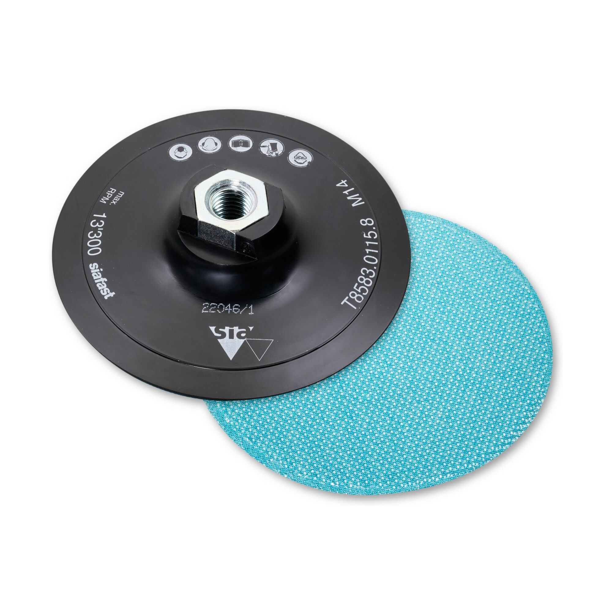 Sia Stützteller, 0 x 0 x 125, ohne Loch Lochung ohne Loch ; sia ABRASIVES