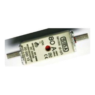 Siba NH-Sicherungseinsatz 63A NH000, gg/gl, 500V 2000013.63