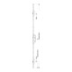 Sicherh.-Türverschl.Secury Massivriegel MR 2 PZW20/55/92/10mm F-St.silber 2285mm