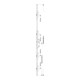 Sicherh.-Türverschl.Secury Rollenzapfen R4 PZW20/55/72/10mm F-St.silber 2285mm