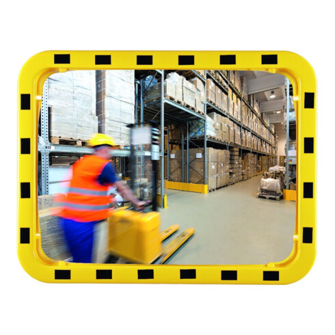 Sicherheits-/Verkehrsspiegel H710xB710mm D.600mm Acryl ca110Grad-Blickwinkel 15m