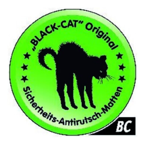 Sicherheitsantirutschmatte BLACK-CAT orig.-BC- L10m B0,3m D3,3mm 1 Rl.WADO