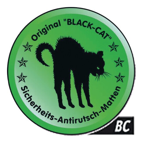 Sicherheitsantirutschmatte BLACK-CAT orig.-BC- L10m B0,8m D3,3mm 1 Rl.WADO