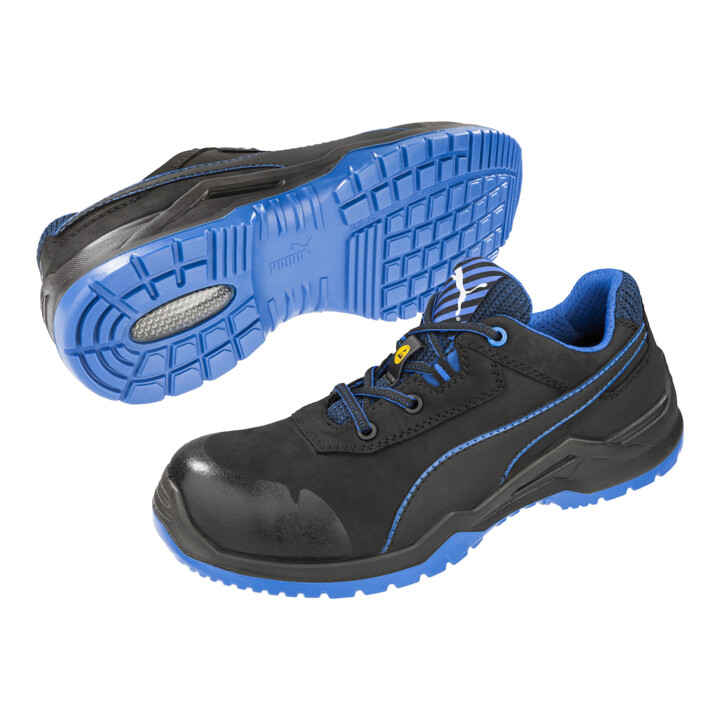 Argon Blue Chaussure de sécurité basse cuir noir/bleu S3 ESD SRC EN20345 1 PA