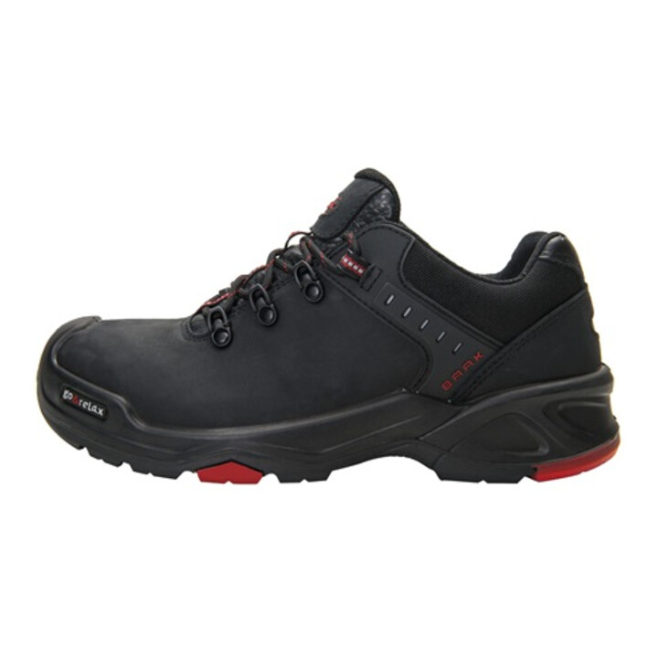 Sicherheitsschuh Brook Gr.43 schwarz/rot Leder S3 SRC HRO EN20345 BAAK