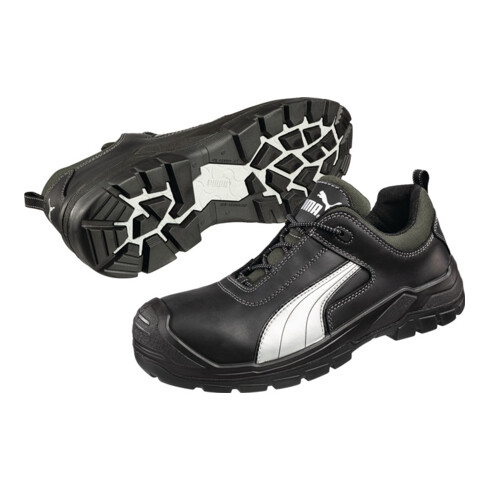 Sicherheitsschuh Cascades Low Gr.42 schwarz/weiß Leder S3 HRO SRC EN20345 PUMA