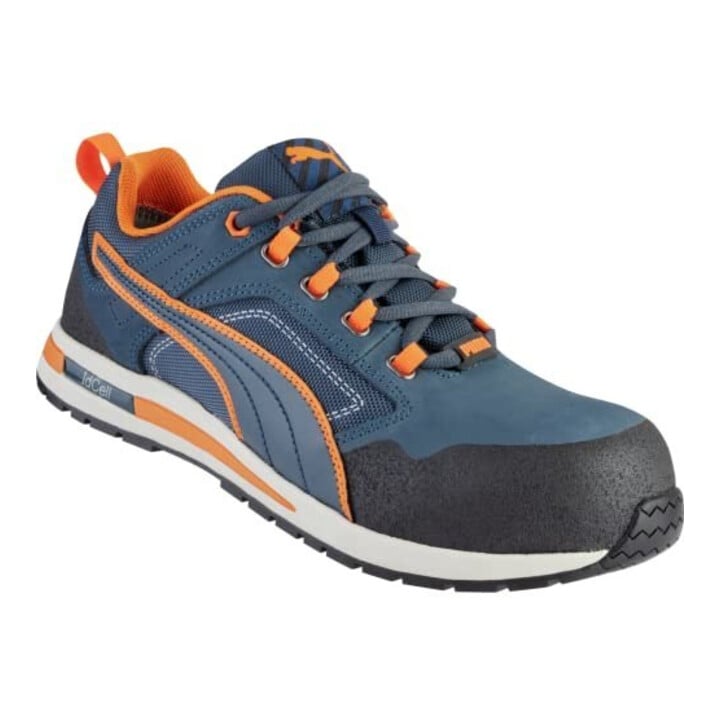 Sicherheitsschuh Crosstwist LOW Gr.43 blau/orange S3 HRO SRC EN20345 Leder PUMA