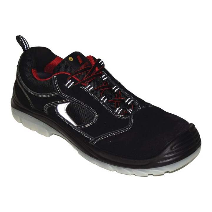 Sicherheitsschuh EASY STEP Gr.45 schwarz S1P SRC ESD EN20345 Leder NITRAS