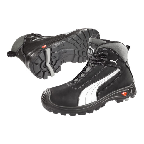 Puma Sicherheitsstiefel Cascades Mid, EN20345 S3 HRO SRC schwarz
