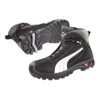 Puma Chaussures de sécurité Cascades Mid, EN20345 S3 HRO SRC noir