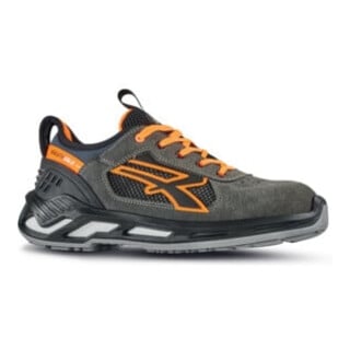 Sicherheitsschuh Ryder grau/orange S1P SRC ESD EN20345 Leder U.POWER