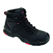 Sicherheitsstiefel Bailey schwarz/rot Leder S3 SRC HRO WR EN20345 BAAK