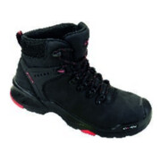 Sicherheitsstiefel Brooklyn schwarz/rot Leder S3 SRC HRO EN20345 BAAK