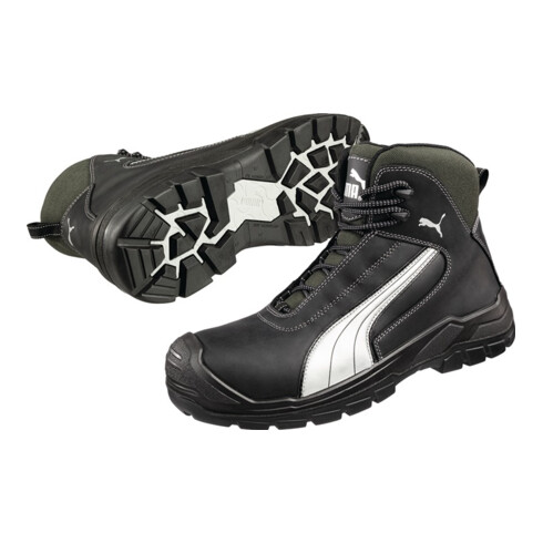 Sicherheitsstiefel Cascades Mid Gr.41 schwarz/weiß Leder S3 HRO SRC EN20345