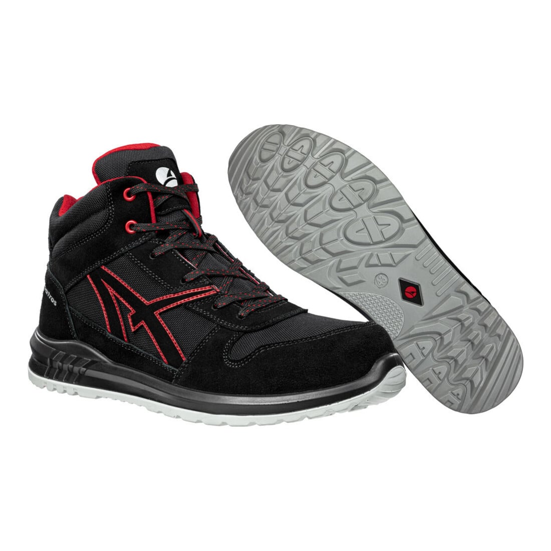 Sicherheitsstiefel CLIFTON MID schwarz/rot S3 EN ISO 20345:2011