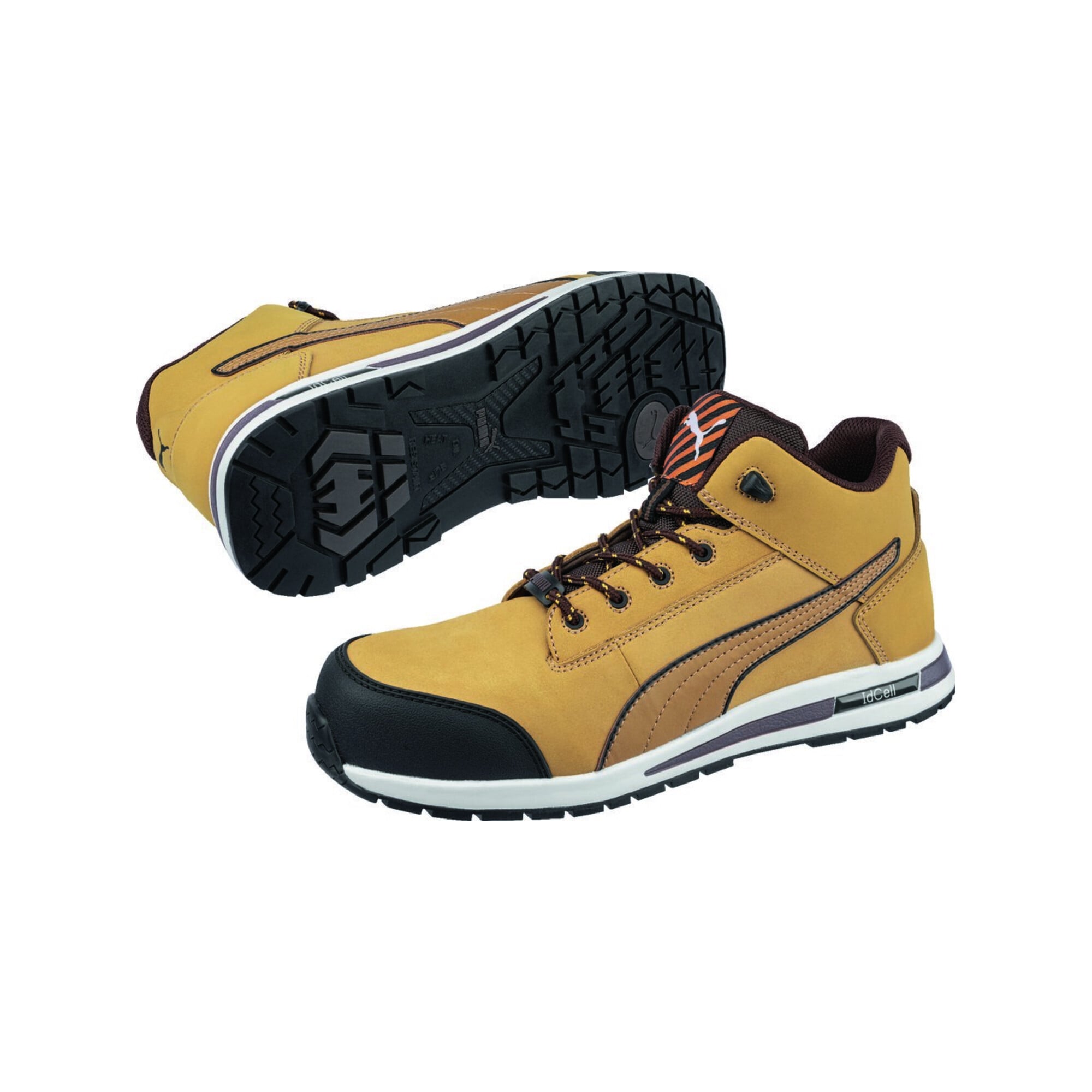 Sicherheitsstiefel Dash Wheat Mid Gr.44 braun Leder S3 HRO SRC EN20345 PUMA ; ISM