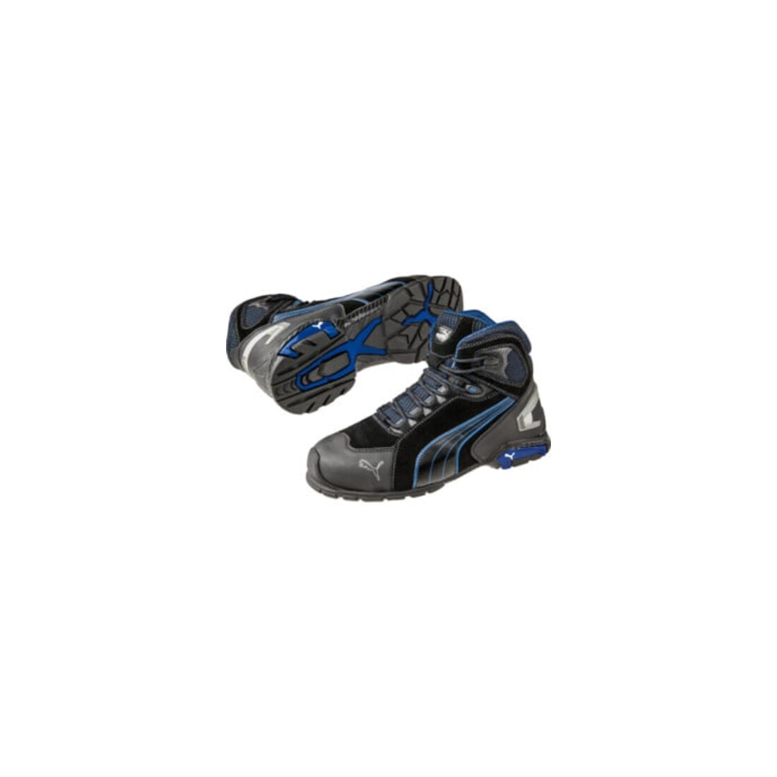 Puma Sicherheitsstiefel Rio Black Mid, EN20345 S3 schwarz/blau