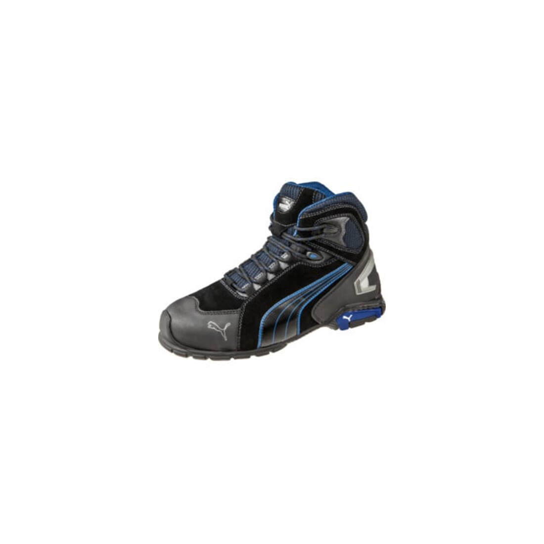 Bottes de sécurité Puma Rio Noir Mid, EN20345 S3 noir/bleu
