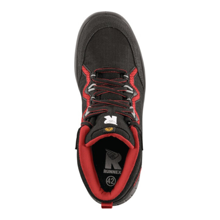 Sicherheitsstiefel TeamStar 5312 Gr.45 schwarz/rot S3 SRC ESD EN20345