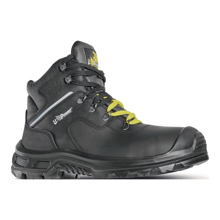 Sicherheitsstiefel THANOS Gr.42 schwarz/gelb S3 CI ESD SRC EN20345 Leder U.POWER