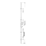 Sicherheitstürverschluss Secury Rollenzapfen PZW 20/65/92/10mm F-St.silber BKS-4