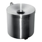 Sicherheitswandascher Ø150xH145mm silberfarbig m.Kippvorrichtung TKG