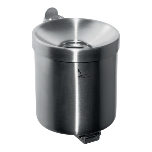 Sicherheitswandascher Ø90xH100mm silberfarbig m.Kippvorrichtung TKG