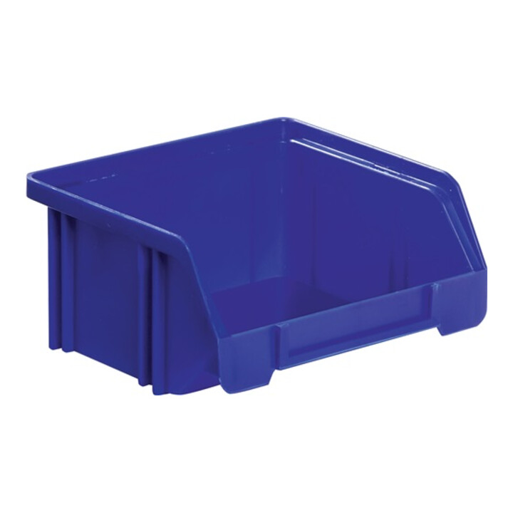 Sichtlagerkasten Gr.5 blau L.88/64xBreite 102xH.51mm a.PS stapelbar