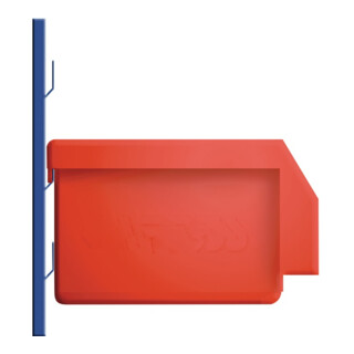 Sichtlagerkasten blau für Schlitzplatte aus schlag- und stoßfestem Polyethylen