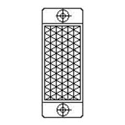 Sick Réflecteur 82,2 × 30 mm surface totale PL30A-1