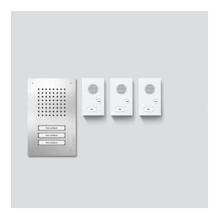 Siedle Audio-Set Classic CLAB 850-3 Edelstahl Weiß Set